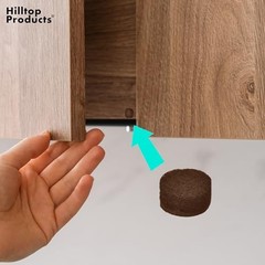 120 Pack Small 3/8″ Felt Cabinet Bumpers, Door Felt Pads for Cabinet Doors &