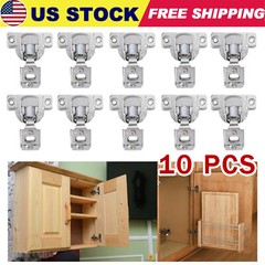 Lot of 10PCS 1/2″ Overlay Soft Close Face Frame 105° Compact Door Cabinet Hinges