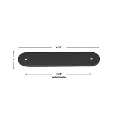 4-3/4 In. Rounded Cabinet Backplate 3-3/4 In. Center to Center, 5343-96-MB
