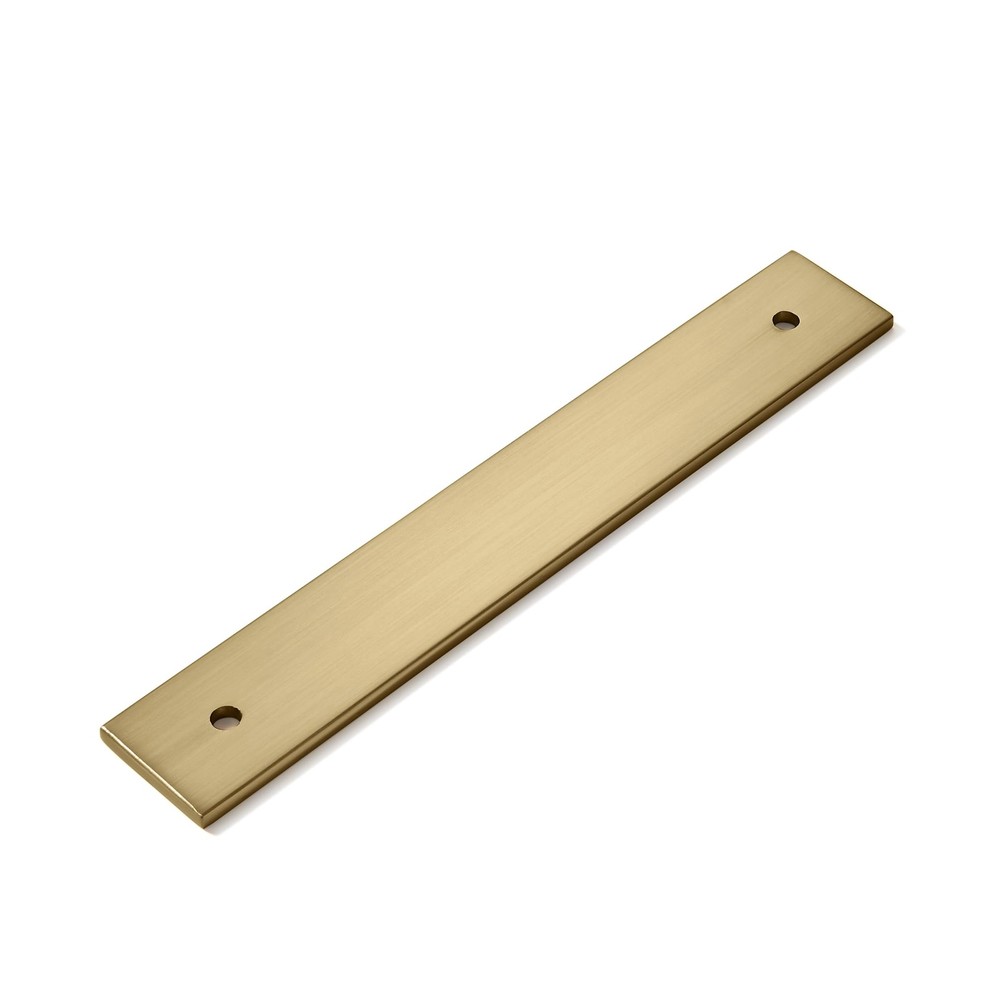 5 PCS 4″ Square 3″ 76mm Center Brushed Brass Backplate For Cabinet Pulls