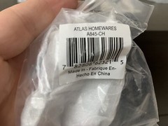 Lot Of 7 Atlas A845-CH Homewares Knob U Shape 1 1/4 Inch Chrome Handle Cabinet