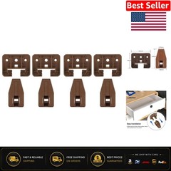 Quick-Fit 4 Pack Drawer Slide Guides with Screws – Perfect for Vintage Repairs