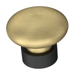 Liberty P42224W-370 1 3/8″ Casual Dual Finish Cabinet Knob Black & Brushed Brass