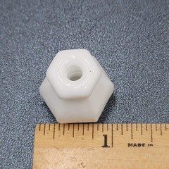 Vintage SINGLE White Glass Knob Kitchen Cabinet Drawer Pulls 1″