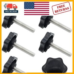 Hex Star Knobs Set – 6 pcs M6 x 30mm Plastic Clamping Screws for Versatile Use