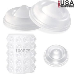 Clear Cabinet Door Bumpers 100Pcs Self-Adhesive Rubber Bumpers Furniture New