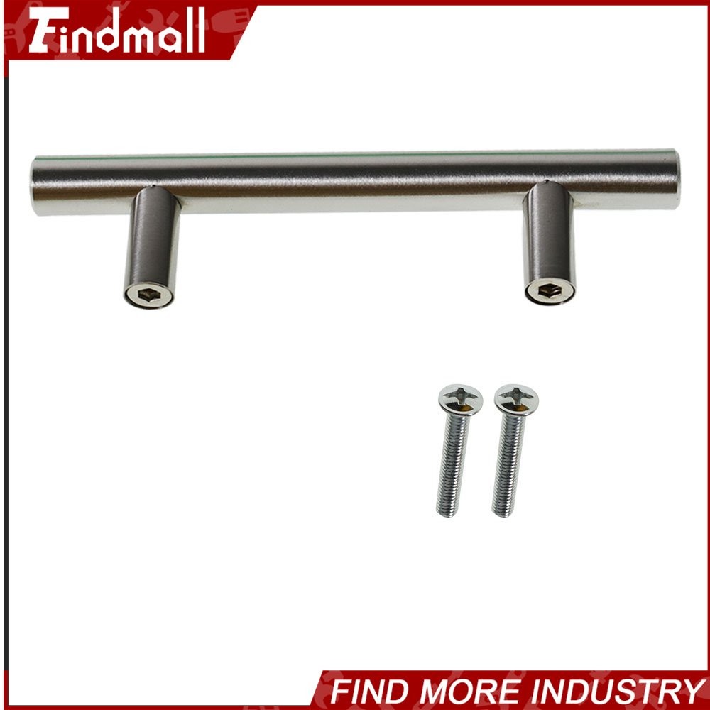 Findmall 50 Pcs 6 Inches Stainless Steel T Furniture Handle Kitchen Cabinet Door