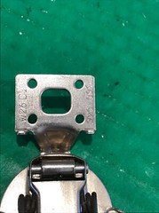 Single (1) Grass 860 Nickel Face Frame Hinge w/ 860-046 mount plate Self Closing