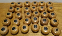 30 Wood Metal Pull Knobs 1.5″ Diameter
