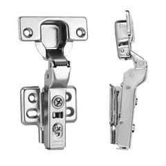 Luokim 2pcs Half Overlay Cabinet Hinge Frameless 1 Pair,
