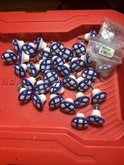 36 Lauréy Blue White Ceramic Cabinet Knobs Drawer Pulls Farmhouse Lot