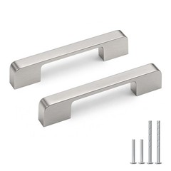 Lepatape 5 Pack 3-3/4 Inch (96 mm) Hole Centers, Brushed Nickel