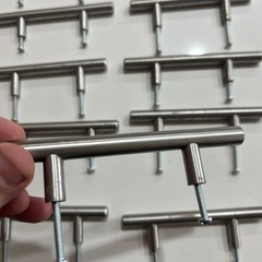 Cabinet Handle Pulls 5 1/4 Inches Used Brushed Nickel Lot Of 18