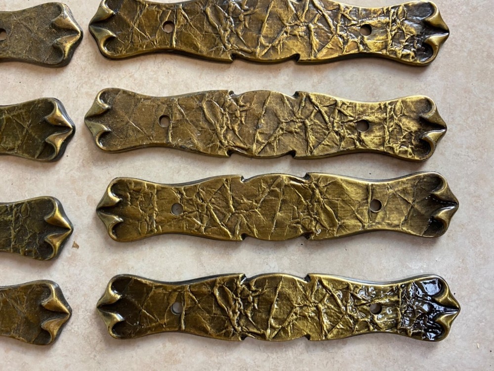 Vintage Amerock # 176A-1 Drawer Backer Plates Brass Toned 5 1/2” Lot Of 12
