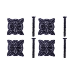 Iron Cabinet Knob Black Target Design Cabinet Hardware Pack of 4