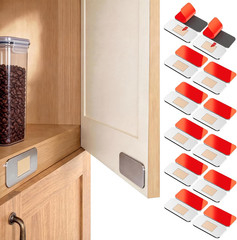 12 Pack Ultra Thin Cabinet Door Magnets, Heavy Duty Adhesive Magnetic Catch for