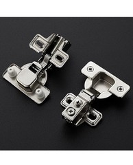 Ravinte 20 Pack 10 Pairs 1/2 Inch Overlay Brushed Nickel Short Arm