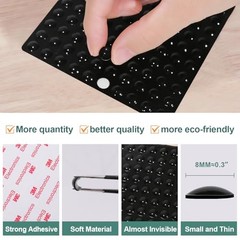 400pcs Cabinet Door Bumpers Clear Self Adhesive，0.3inch small3/10″(8x2mm)400pcs