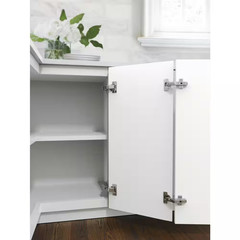 Nickel Full Overlay Face Frame 165 ° Bi Fold Door Self Close Concealed Cabinet H