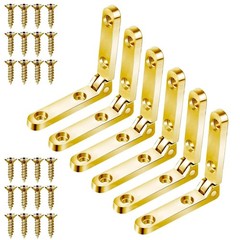 6Pcs Small Hinges With Screws Perfect for use in wooden boxes, cabinets