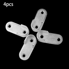 4 X Rail Hanger Standard Tube Support Wardrobe Rod Socket Fitting Round Bracket