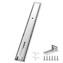 Ubisin 4 Pcs 16 Inch Center Mount Drawer Slides, Heavy Duty Bottom Mount Draw…