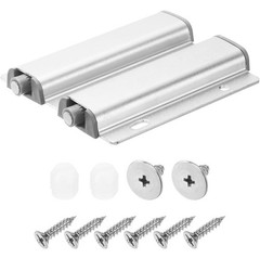 NEW 1 Pack Aluminum Alloy Magnetic Double Push To Open Door Latches Hidden Door