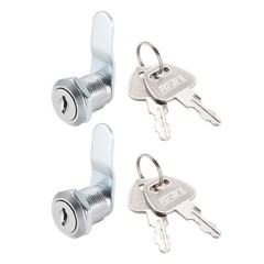 2pcs Cam Locks 20mm Cylinder Length Fit on Max 1/2-inch Panel Keyed Different