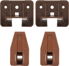 2 Pack Drawer Replacement Part For Center Mount Slides Plastic Guides Dresser