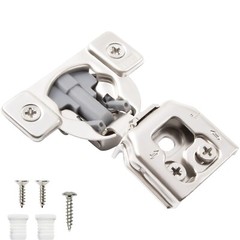 Compact Cabinet Hinge Soft Close 105 Degree Face Frame 1″ inch Overlay 6 Way Adj