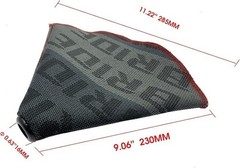 Manual Shift Boot Racing Shifter Knob Cover Hyper Fabric Gear Shif Color: Gray