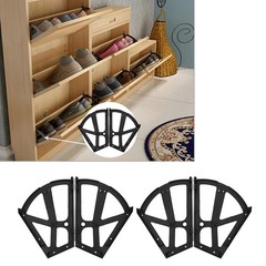 4PCS 10.2×7.9in Shoe Drawer Hinge,Shoes Drawer Cabinet Hinges Flip Frames Sho…