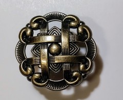 Liberty Hardware, Antique Brass 1-3/8 inch Celtic Woven Cabinet Knob – LOT of 6