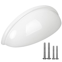 3 Inch Hole to Hole Drawer Pulls – 10 Pack – Cup Pulls for Cabinets and Drawe…