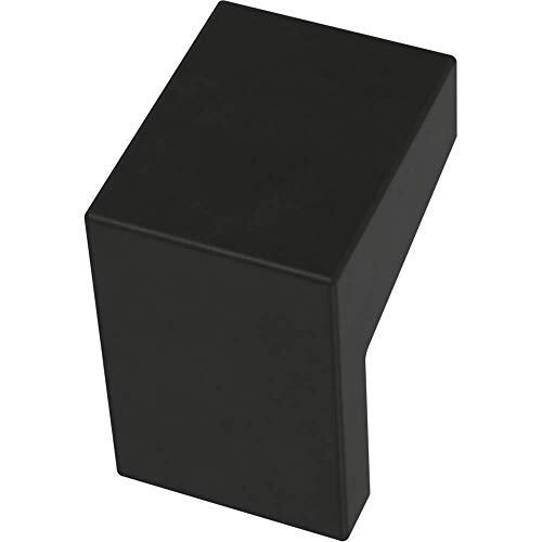 Mirrored Cabinet Knob, 1-1/16 in (27mm) Drawer Knob, 10 Pack, Matte Black
