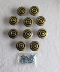Amerock knobs pull 1 1/2″ Colonnade Round bulls eye Cabinet Drawers shutters- 10