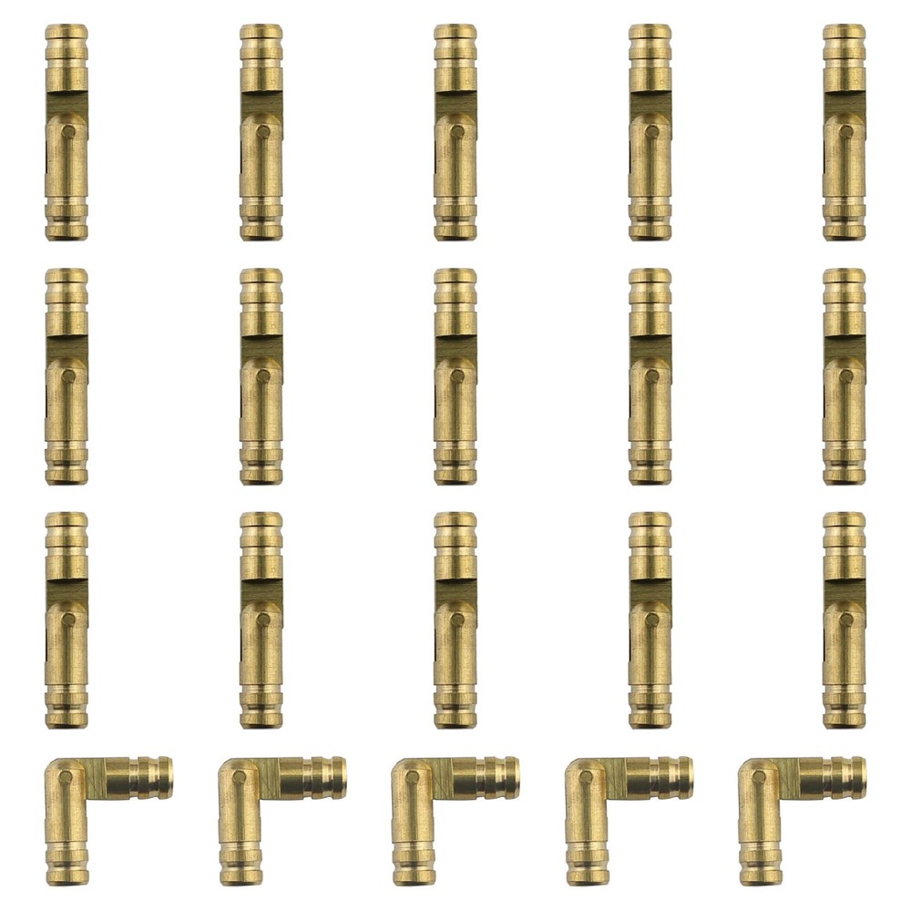 Barrel Hinges, 20Pcs Brass Invisible Hinges Hidden Cylindrical Barrel Hinges Min
