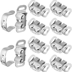 20 Pcs Mobile Home Cabinet Door Catch Double Post Friction Roller