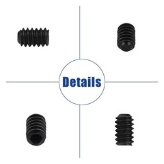 1000pcs Metric + SAE Set Screw Assortment Kit, Internal Hex Drive Cup-Point A…