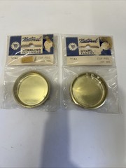 National V144 CUP Pull BRIGHT Brass By Sterling Illinois New Lot Of 2 USA