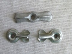 Turn Button Latch 1 3/4” solid metal & 2- Half Bow Tie 1 1/8″ stamped – Lot of 3