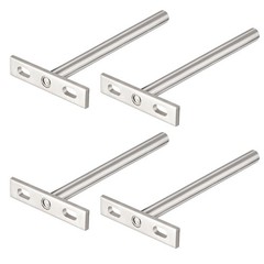 Invisible Floating Shelf Brackets 5″ Hidden Blind Supports Pack of 4