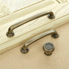 3.78” 5” Vintage Copper Bronze Drawer Pulls Handles Knobs Black Dresser Knob