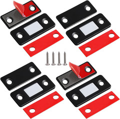 Cabinet Magnetic Catch 4 Pack Ultra Thin Cabinet Door Magnets Stick on Drawe…