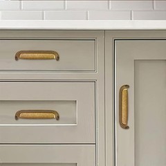 10 Pack 3″(76mm Hole Center Vintage Drawer Retro Pulls Antique Brass Cabinet Bin
