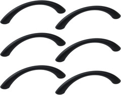 Tighal 6 Pack 2-1/2 Inch Hole Center Solid Arch Pulls Handles Bow Drawer Curved