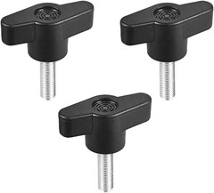 Clamping Handle Screw Knobs Handle M6 X 20Mm Threaded T-Shape 3Pcs