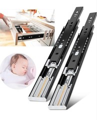 Ball Bearing Metal Rails Track Guide Glides Runner Heavy Duty 100 Po. 18 In 10pc