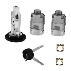 Ignition Switch Door Lock Cylinder Set with Keys Compatible with 2003-2006