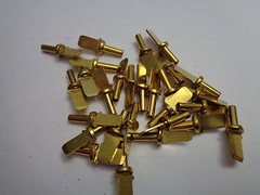 50 pcs. – 3.5mm (9/64″) Small Brass Spoon Cabinet Shelf Support Pins / Pegs